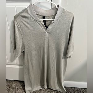 Lululemon collarless polo